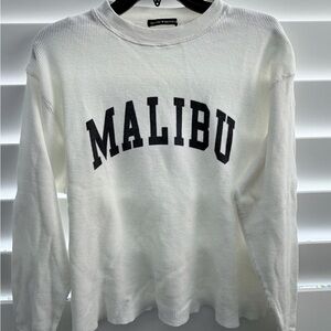 White Malibu Sweatshirt
